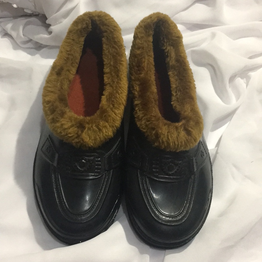 Vintage waterproof rain snow shoe slippers